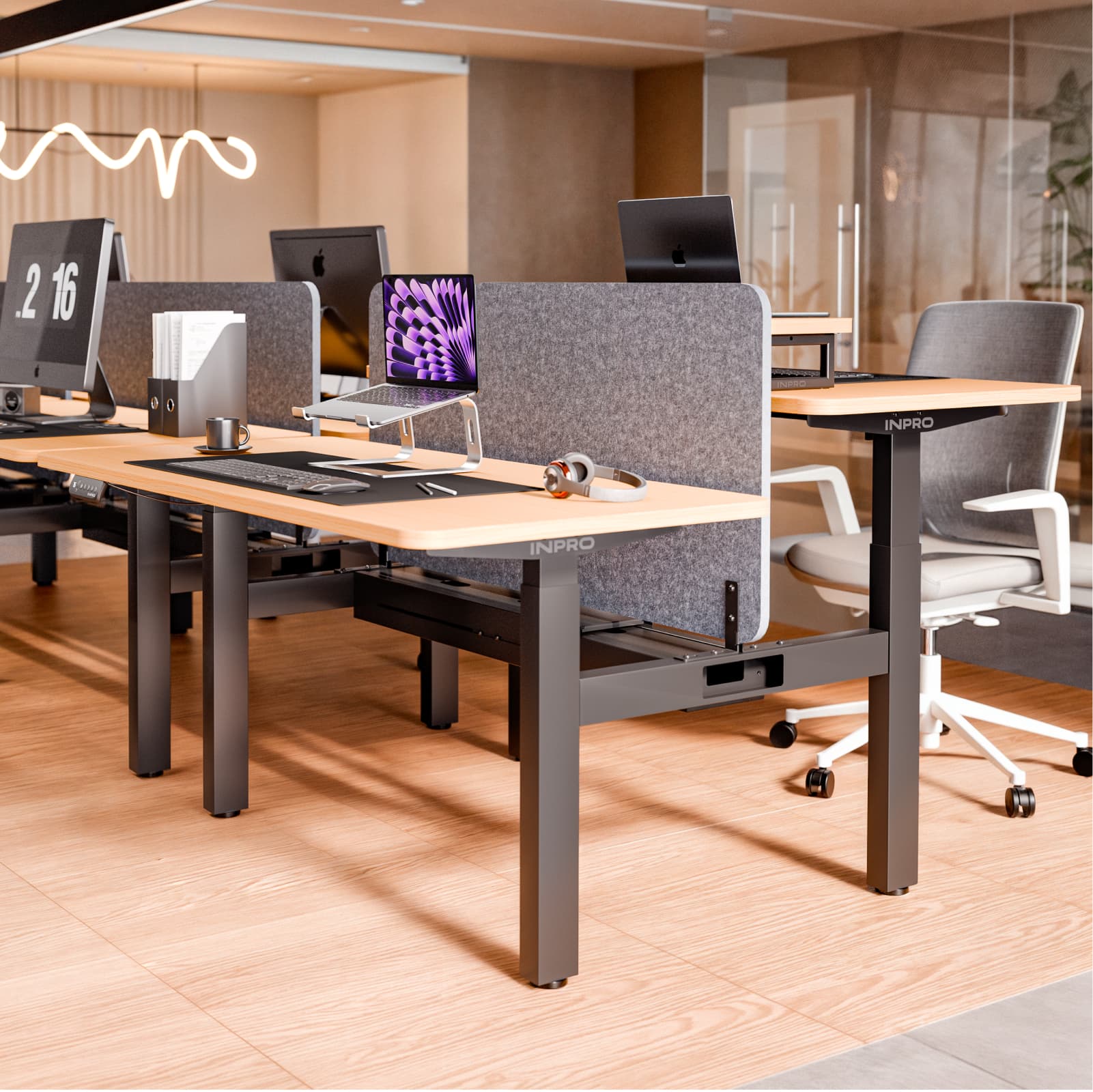 Escritório equipado para equipes de trabalho