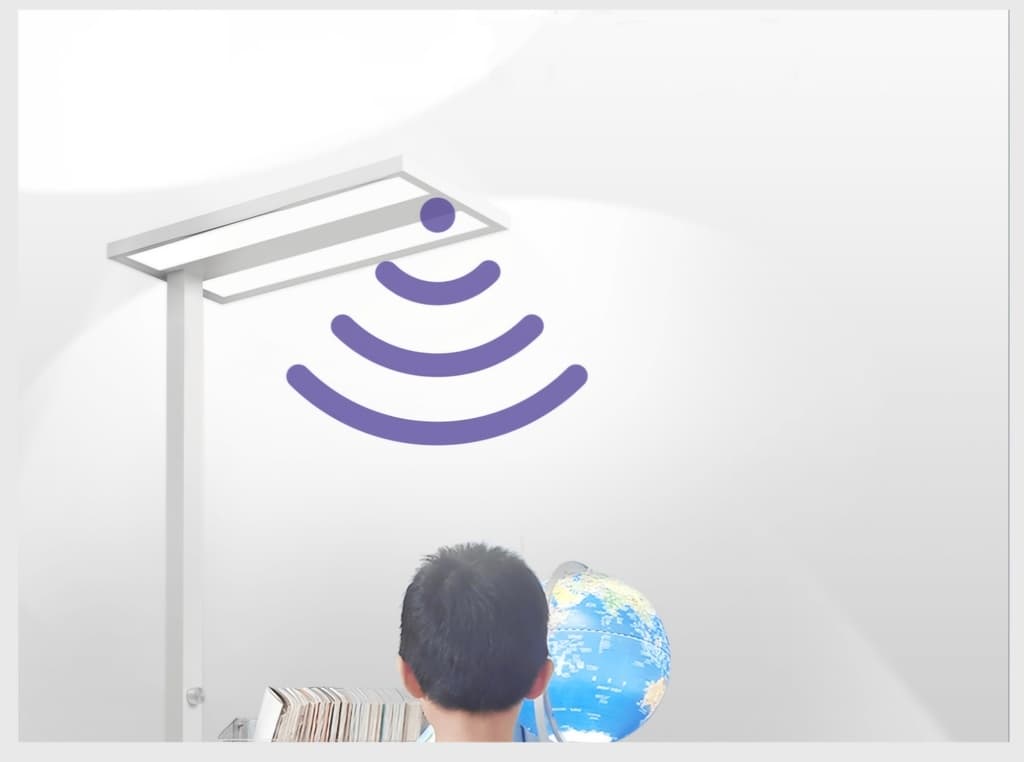 Luminária de chão LED branca