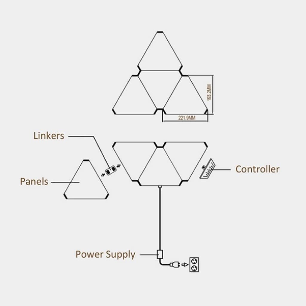 Smart Iluminação de Parede Modular