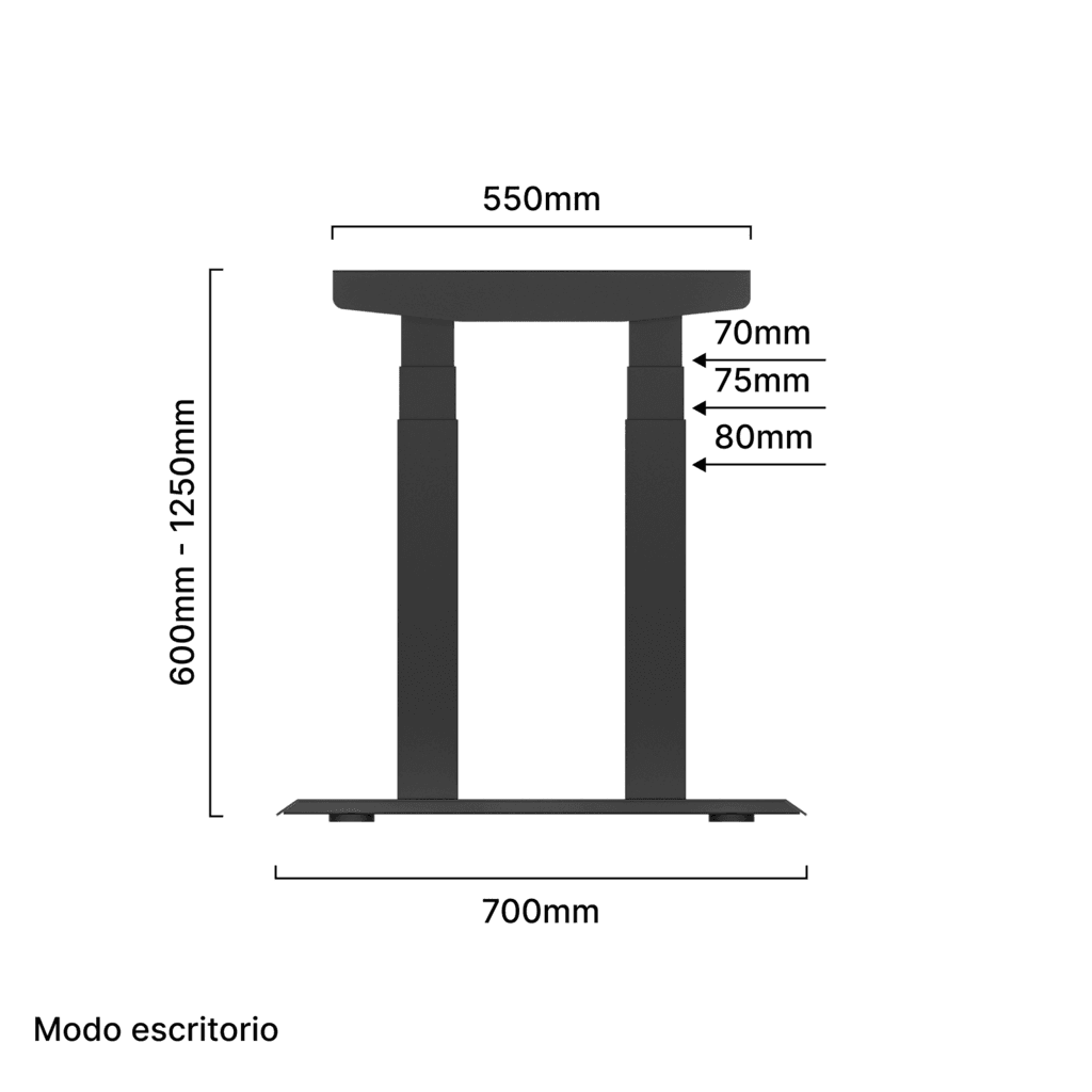 Mesa com regulagem de altura PRO ULTRA