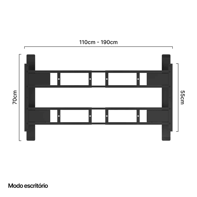 Mesa com regulagem de altura PRO ULTRA