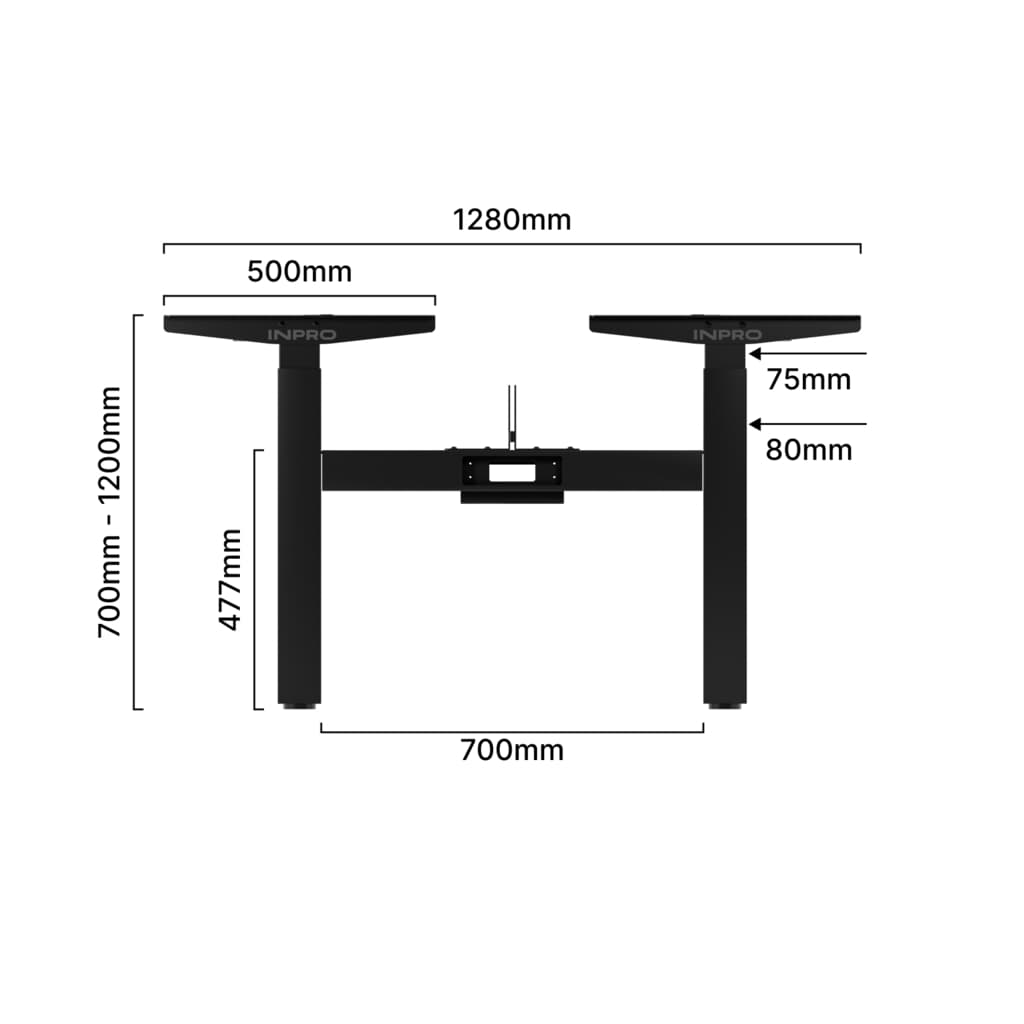 Mesa com Regulagem de Altura DUPLA PRO