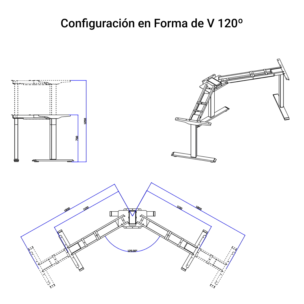 Mesa com Regulagem de Altura PRO MAX