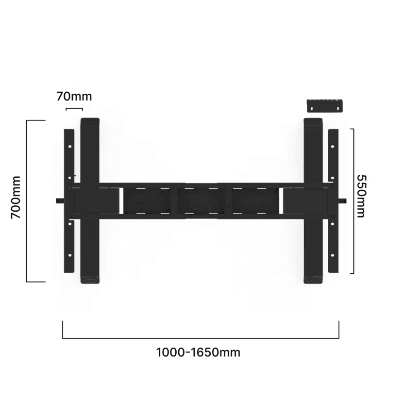 Mesa com regulagem de altura OVAL PRO DUO