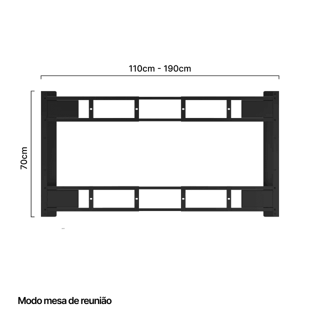 Mesa com regulagem de altura PRO ULTRA